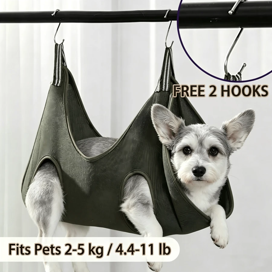 Pet Grooming Hammock, Essential Tool For Bathing Cats And Small Dogs. Features A Hanging Design To Prevent Pets From Easily Escaping, Making Nail Trimming And Bathing Convenient While Minimizing Struggling And Anxiety - one-size - View 1
