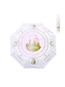 Harry Potter Umbrella Rain And Sun Protection Hedwig College Style Castle UPF 50+ Suitable For Family Commute Outing Birthday Gift Fan Collection - Multicolor - View 11