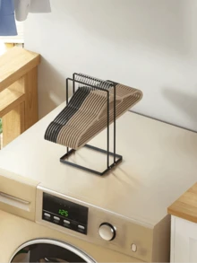 Clothing And Hat Rack, Detachable Stainless Steel Storage Rack, Suitable For Adults And Children, A Space-Saving Tool For Clothing Organization And Home Storage, Bedding Storage Basket, Wardrobe Decoration, Room Decoration, Storage Accessories - Black - View 5