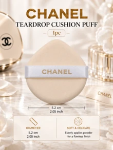 Chanel Teardrop Cushion Puff, 5.2cm, 1PC/3PCS/5PCS, Soft And Skin-Friendly, Suitable For Dry And Wet Use, Ideal For Cushion Foundation Application - Powder Puff - View 12