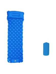 Este colchón inflable individual de TPU con patrón de diamante es portátil y práctico, cuenta con un diseño de bomba de pie para una inflación y almacenamiento de compresión convenientes; el diseño reforzado lo convierte en una opción esencial para viajes al aire libre y vacaciones. - Multicolor - Ver 15