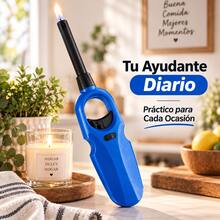 Encendedor Largo para Cocina y Velas, Encendido Fácil con Una Mano, Ideal para Estufa, BBQ, Parrilla y Carbón - Ver 6
