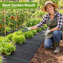 Naturepeak Fabric Membrane Garden Ground Cover Mat-Heavy-Duty, Weather-Resistant Gardening Cover Fabric - A - View 2
