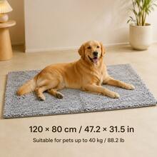 Washable Self-Heating Pet Mat, Non-Slip Temperature-Locking Warm Pad, Suitable For Cats And Dogs, Indoor Dog Crate, Sofa, Car, Floor, All Seasons - Light Grey - View 10