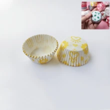 100pcs Random Color & Pattern Cupcake Liners, Oil-Proof Muffin Paper Baking Cups, Disposable Cake Wrappers For Home Baking Party Decor - View 18