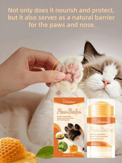 YEGBONG Pet Paw Balm - 30g. A Moisturizing And Nourishing Balm For Cats And Dogs, Designed To Protect And Heal Their Paws.