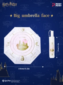 Harry Potter Umbrella Rain And Sun Protection Hedwig College Style Castle UPF 50+ Suitable For Family Commute Outing Birthday Gift Fan Collection - Multicolor - View 3