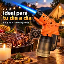Encendedor Soplete Mini de Butano, Llama Azul Potente, Recargable y Ajustable, Ideal para BBQ, Cocina y Velas - Ver 2