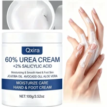 Qxira Krim Perawatan Tangan dan Kaki Urea, Melembapkan dan Menghidrasi, Cocok untuk Kulit Kering dan Kasar, Mengembalikan Kehalusan dan Kelembutan Kulit. Memberikan Kelembapan Instan pada Kulit Pecah-pecah, Diperkaya dengan Konsentrasi Urea Tinggi - 100g - View 5