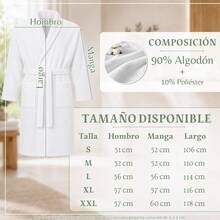 Bathrobe - White - View 4