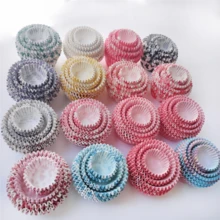 100pcs Random Color & Pattern Cupcake Liners, Oil-Proof Muffin Paper Baking Cups, Disposable Cake Wrappers For Home Baking Party Decor - View 4