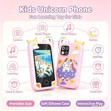 Kids Smart Phone, Touchscreen HD Dual Camera Cell Phone For Kids,2.8" Touchscreen, 20 Games, MP3, Christmas Birthday Gift For Ages 3+, Toddler Toys - Pink - View 4