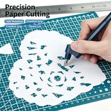 360 Degree Rotatable Art Carving Pen Tool, Stainless Steel Portable Paper Cutter Knife, Precision DIY Craft Cutting Tool For Paper, Vinyl, Sticker - Engraving Pen - View 2