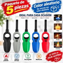 Encendedor Largo para Cocina y Velas, Encendido Fácil con Una Mano, Ideal para Estufa, BBQ, Parrilla y Carbón - Ver 11