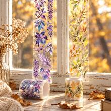 2m/Roll Wind Fallen Leaves Series PET Tape, Plant Leaf Pattern Waterproof Decorative Sticker, INS Style Tree Leaf Theme DIY Decoration Tape - Multicolor - View 5