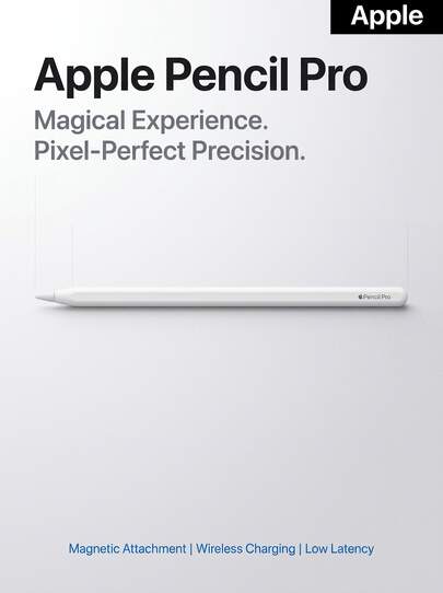 Apple Pencil Pro Magnetic Stylus Pixel-Level Precision Wireless Charging Compatible With IPad Pro/Air/Mini Drawing Writing Stylus