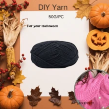 100% Pure Cotton Hand-Knitted Yarn, Suitable For Knitting And Crochet Used For Sweaters, Blankets, 50g, Soft Yarn, Needlework - DIY Yarn - View 10