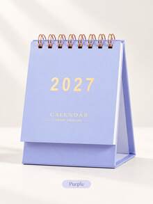 2027 Desk Calendar, Monthly Desktop Planner With Base, Easy Page Flipping, Compact Calendar, Suitable For Scheduling, Note Taking And Important Dates, Cute Office Desk Accessory, Study Stationery, School Supplies, Aesthetic New Year Gift - Multicolor - View 16