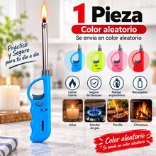 Encendedor Largo Recargable de Butano para Cocina, Llama Ajustable con Bloqueo, para Estufa, Velas, Parrilla y BBQ Entrega aleatoria - Ver 10