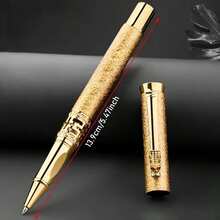 12pcs Metal Shell Ballpoint Pens, Laser Engraved "I Love Dubai", Copper Alloy Metal Texture, Clear And Deep Engraving Mark, Writing Pen, Suitable As Festival Gift - One Size - View 13