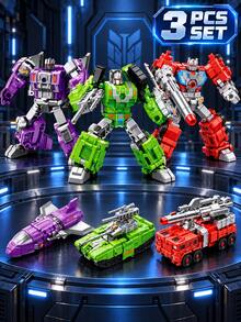 1 Set 7-In-1 Alloy Land-Sea-Air Transforming Mecha - Tank/Plane/Aircraft Carrier Dual-Mode Combination Robot, Boys Collection Educational Assembly Toy, Exquisite Gift Box Packaging, Holiday Gift - Multiple Options Available - View 25