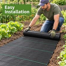 Naturepeak Fabric Membrane Garden Ground Cover Mat-Heavy-Duty, Weather-Resistant Gardening Cover Fabric - A - View 9