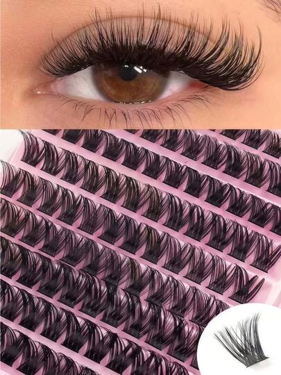 120 Adet D-Curl Kabarık Siyah Doğal Tekli Kirpik Ekleri, Yeni Başlayanlar İçin Uygun, Yumuşak ve Rahat, Büyük Göz Etkisi İçin Evde Kendin Yap, Günlük Kullanım, Seyahat, Fotoğraf Çekimi, Parti, Düğün ve Daha Fazla Durum İçin Mükemmel