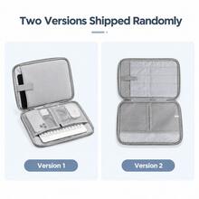 DANYCASE 11-13 Inch Tablet Protective Case Soft Padded Portable Carrying Bag Compatible With IPad - Light Gray Leather - View 2
