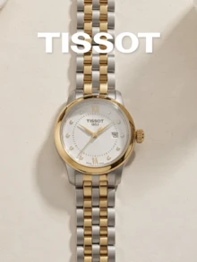 Quartz Watch For Women Two-Tone Gold Silver Stainless Steel Bracelet White Dial Roman Numeral Date Swiss Watch For Office Daily Dating Birthday - White - View 4