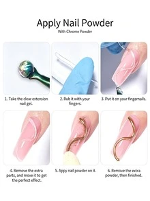 LILY'CUTE 1/3件組 8ml 珍珠白 5D 雕塑雕刻造型凝膠,不黏手延伸建構美甲凝膠,可浸泡卸除式 3D DIY 與沙龍美甲指甲油 - 彩色 - 查看 11