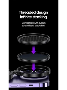 Magnetic Holder Universal 52MM CPL Filter Circular Phone Camera Lens Polarizer Filter Lens For Magsafe Phone - Black - View 6