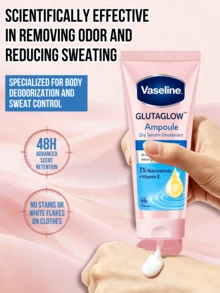 Vaseline 凡士林 Dry & Bright 防汗精華液 45ml，輕盈不油膩凝膠質地，含穀胱甘肽、膠原蛋白及維生素C&E，衣物無殘留。三維除臭系統，亮白修護腋下 - 乾爽透亮 - 查看 4