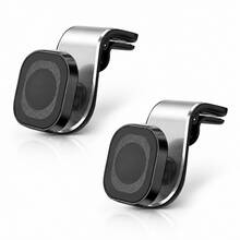 2pcs/1pc Car Air Vent Clip Magnetic Phone Holder, 360° Rotation, Designed For Navigation, Compatible With Multiple Car Models And Phones, Hands-Free Car Phone Mount, Car Accessories, 2026 Road Trip Essential - Clip-on Style - View 9