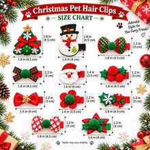 Christmas Dog Hair Clips Accessories, Random 5/10/20pcs Mixed Color Pet Hair Clips, Suitable For Cats And Dogs, Cute Puppy Decorations, Holiday Dog Supplies - Multicolor - View 2