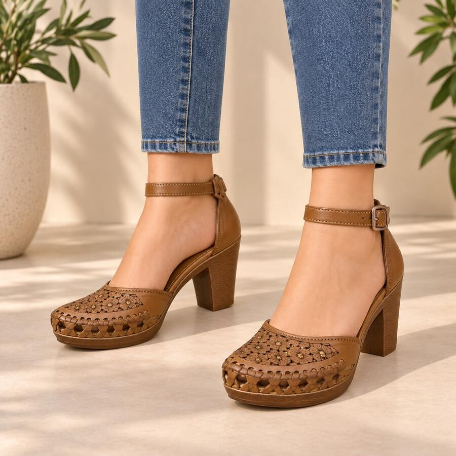 Women Pumps - Camel - View 1