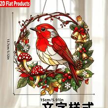 2D Plano, 1 Peça Pássaro Apanhador de Sol, Decoração de Janela Acrílica Pendurada, Decoração de Jardim Acrílica com Tema de Animal, Decoração de Casa e Janela para Aniversário e Festival, Presente Ideal para Família e Amigos, Decoração de Pássaro - Multicolorido - Visão 9