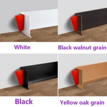 3.15 Inch Wide Self-Adhesive PVC Baseboard---Flexible Easy Installation Home Decor Baseboard, Suitable For Dormitory, Bedroom Renovation And Remodeling - Multiple Styles - View 4