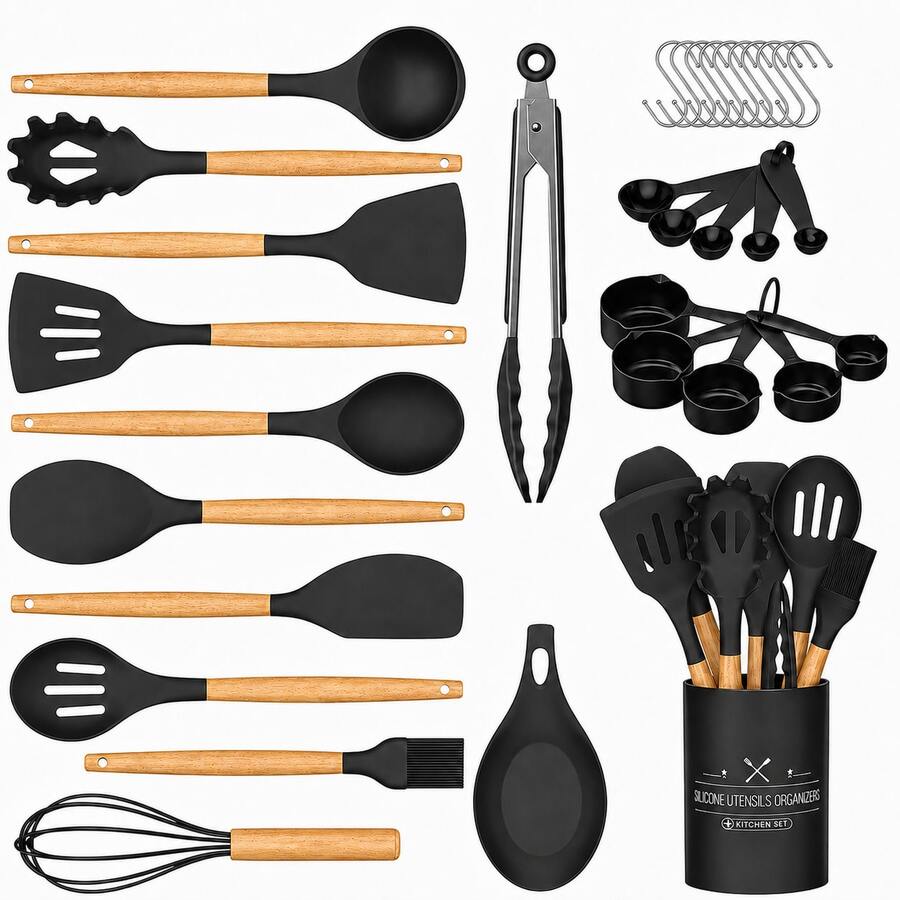 28Pcs Set - Black - View 1