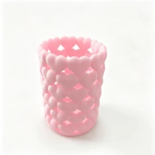 1pc Creative Heart-Shaped Pencil Holder, Durable Storage Container, Suitable For Storing Office Essentials, Desktop Organization Tool Decoration - B - View 7