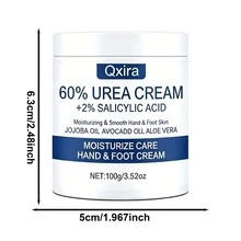 Qxira Krim Perawatan Tangan dan Kaki Urea, Melembapkan dan Menghidrasi, Cocok untuk Kulit Kering dan Kasar, Mengembalikan Kehalusan dan Kelembutan Kulit. Memberikan Kelembapan Instan pada Kulit Pecah-pecah, Diperkaya dengan Konsentrasi Urea Tinggi - 100g - View 3