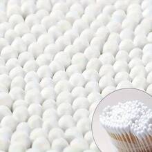 400/1200pcs Wooden Handle Cotton Swabs - No Fragrance Type, Double Round Head Cotton Swabs, Suitable For Ear Cleaning, Makeup Cleaning, Electronic Device Cleaning, Disposable Multi-Purpose Stick, Essential For Personal Care - Multicolor - View 3