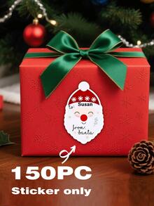 Personalized Christmas Gift Tag Stickers, Custom Name To/From Labels, Santa Claus Xmas Stickers For Gift Wrapping, Self-Adhesive Holiday Present Tags For Gift Boxes, Bags, Envelopes, Party Favors & Christmas Gifts - Multicolor - View 12