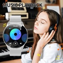 QAGSFLC Smart Watch This Popular Smartwatch Is Equipped With A 1.53-Inch High-Resolution Touchscreen, Supporting Wireless Calling, SMS Notifications, Alarm Clock, Multiple Sports Modes, Remote Photo Taking, Music Playback And More. This Multi-Functional Smartwatch Is Compatible With IOS And Android Smartphones. It Is An Excellent Gift Choice For Valentine's Day, Easter, Mother's Day, Father's Day, Halloween, Thanksgiving And Christmas. - Multicolor - View 6