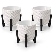 3 Vasos Cachepot Suspenso Decorativo Moderno Para Suculentas - Branco - Visão 5