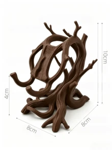 1pc Tree Root Resin Phone Stand, Vintage Country Style, Phone Holder For Workspace, Bedside Table, Living Room Desktop Decoration, Office Desk Phone Holder, Home Decor Artistic Shaped Stand - 1pc - View 10