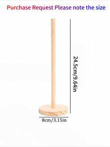 Modern Bamboo Paper Towel Holder - Self-Adhesive Countertop Storage Rack With Wooden Support, Space-Saving For Kitchen And Bathroom, Suitable For Kitchen Paper Towels And Regular Paper Towels, Practical Countertop Accessory - Multicolor - View 8