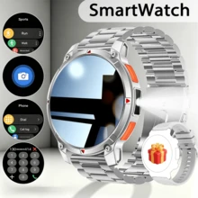 New Smart Watch With A 1.5-Inch Full Touchscreen, Wireless Voice Calls, Multiple Sports Mode Tracking, Weather Alerts, Message Notifications, Camera Control, Calendar/Stopwatch And Other Features, LED Flashlight, Compatible With Both Android And IOS. - View 7