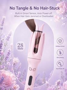 GENAI 32mm Automatic Rotating Curling Iron, Fast Heating Anti-Scald Hair Curler, Portable Travel Styling Tool, Suitable For Gifts - Multicolor - View 2