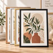 1/3件組 極簡鋁合金相框 黑金配色 30x40cm A4，優雅耐用金屬照片框，防鏽海報畫布證書框，婚禮照片展示，工作室牆面藝術、辦公室藝廊、客廳臥室裝飾 - 彩色 - 查看 1