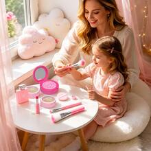 Girls Pretend Makeup Toy Set, Children's Simulation Makeup Role Play - Multicolor - View 9
